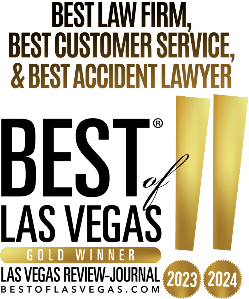 Best of las vegas gold winner 2022 - best law firm & best accident lawyer